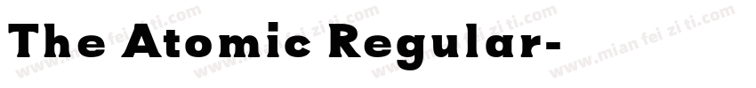 The Atomic Regular字体转换